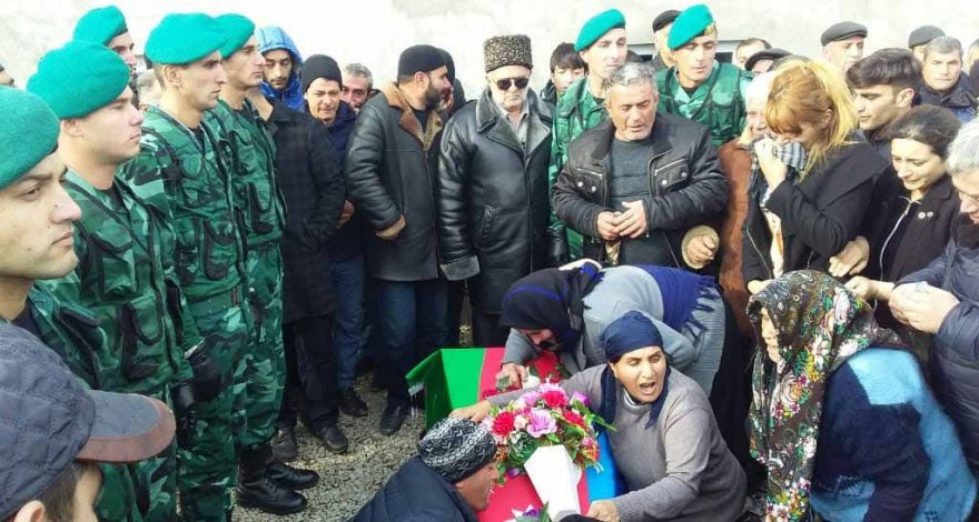 Похоронен погибший азербайджанский пограничник 