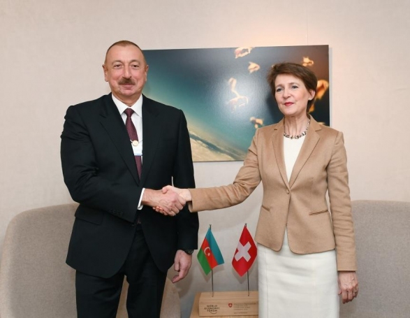 Переговоры Ильхама Алиева с президентом Швейцарии