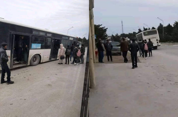 Жители поселка Тюркян жалуются на работу общественного транспорта