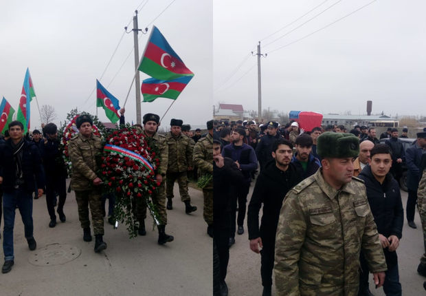 В Агджабеди состоялись похороны азербайджанского шехида 