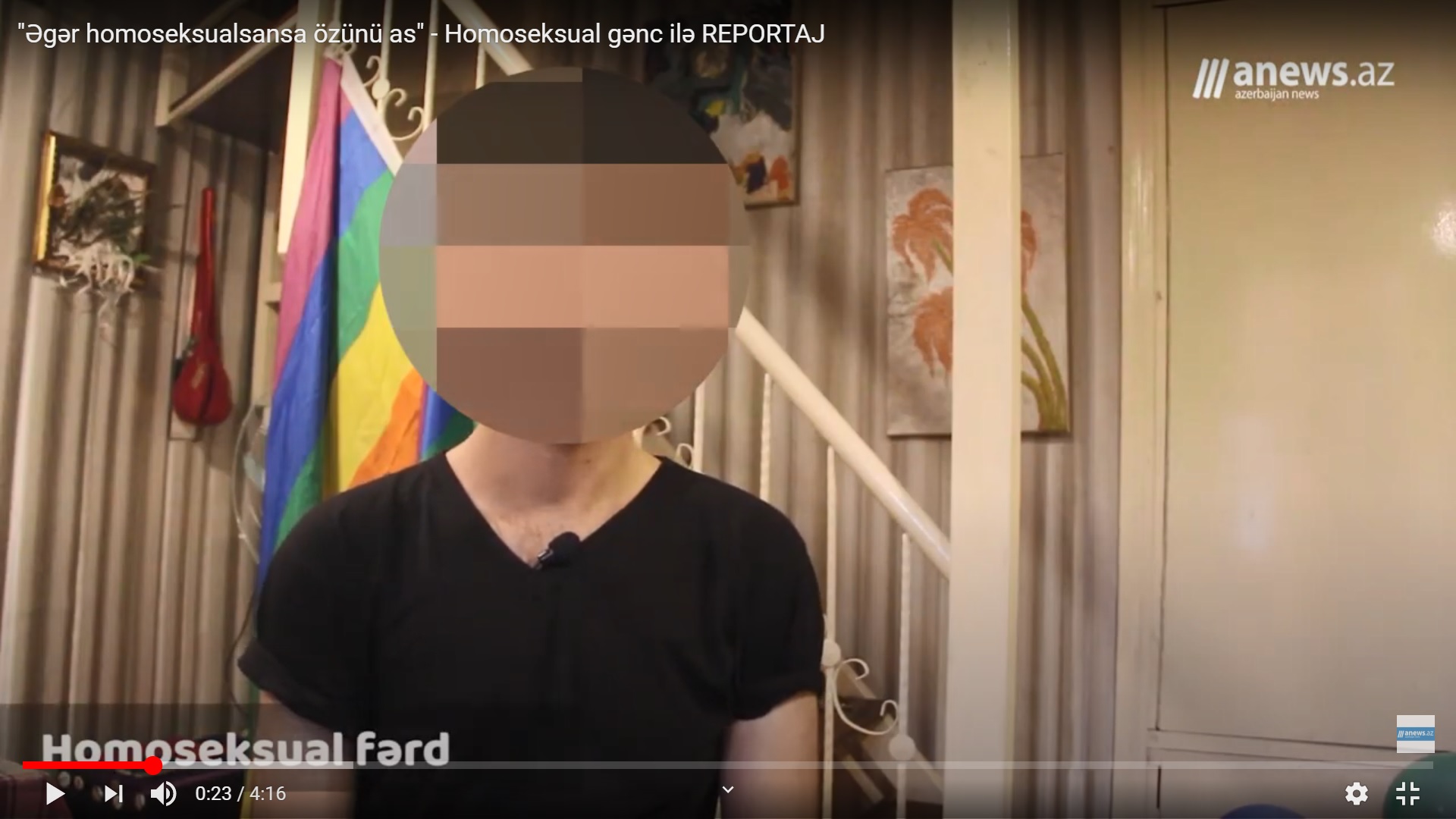 Azərbaycanlı homoseksualın HƏYATINDAN TƏFƏRRÜATLAR-  VİDEO