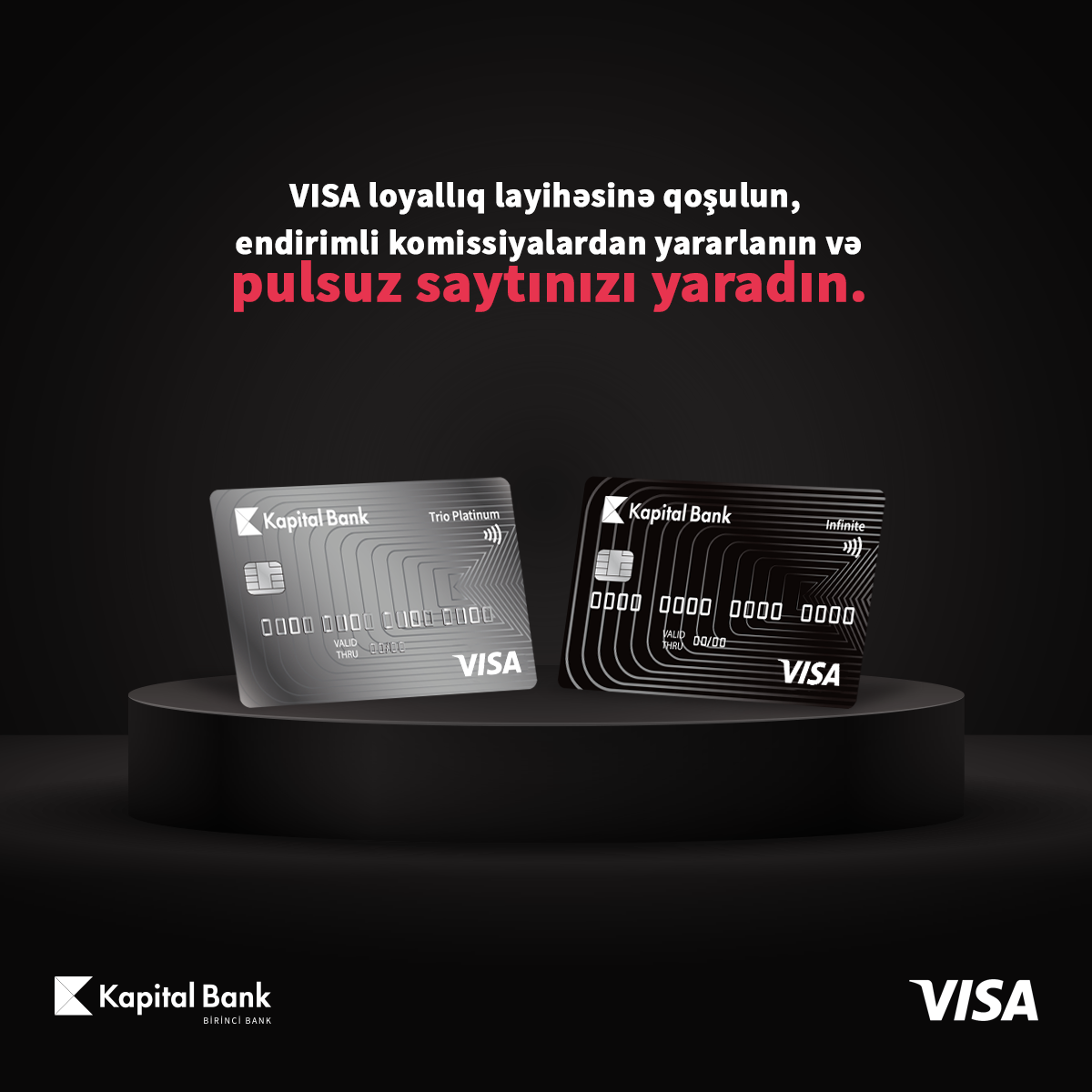 Kapital Bank предлагает особые возможности партнерам, дающим скидки по картам Visa