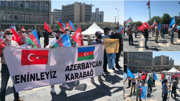 Ankarada Azərbaycana növbəti dəstək aksiyası keçirildi