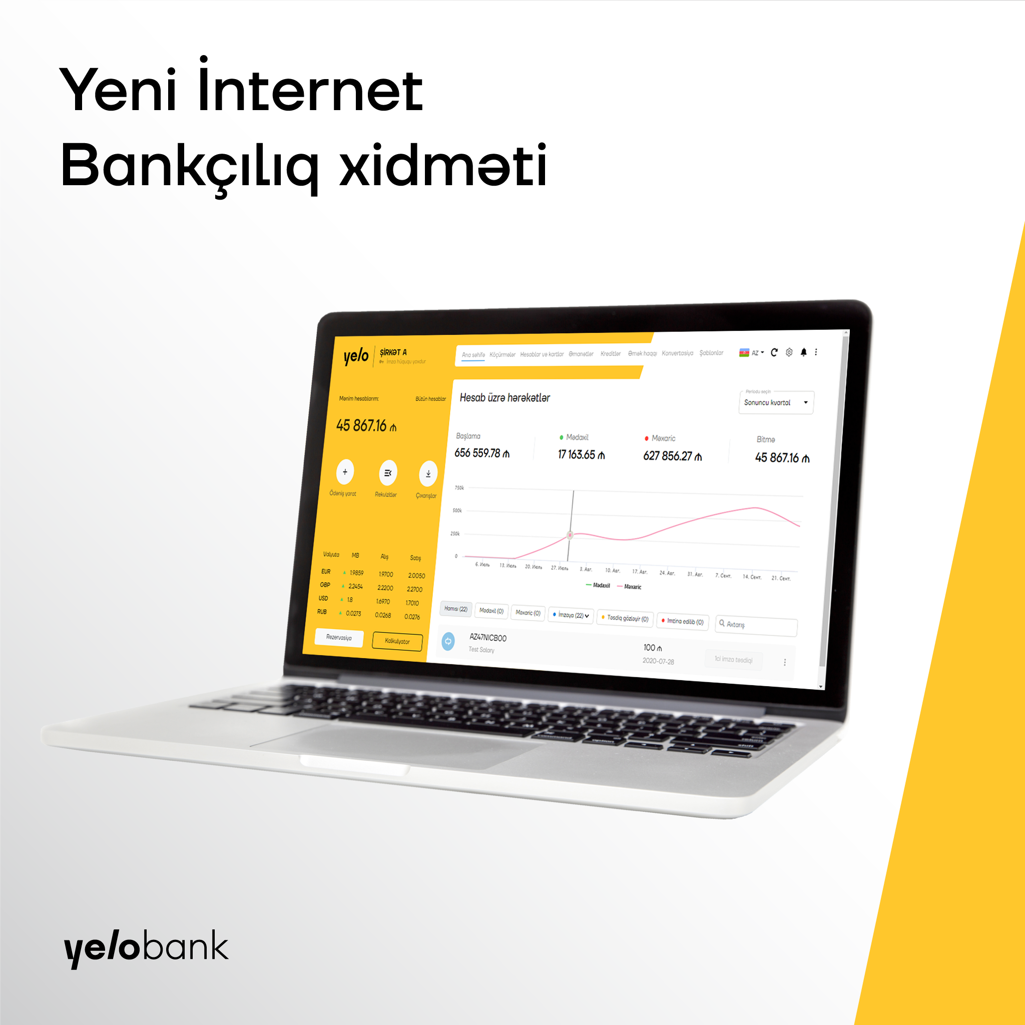 Yelo Bank представил новую услугу интернет банкинга