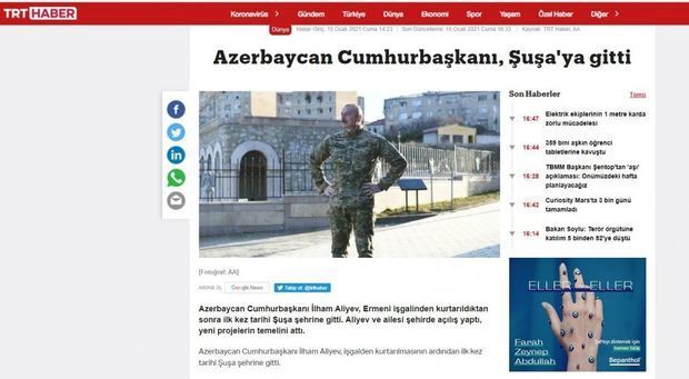 Турецкие СМИ широко осветили визит Президента Ильхама Алиева в Шушу - ФОТО