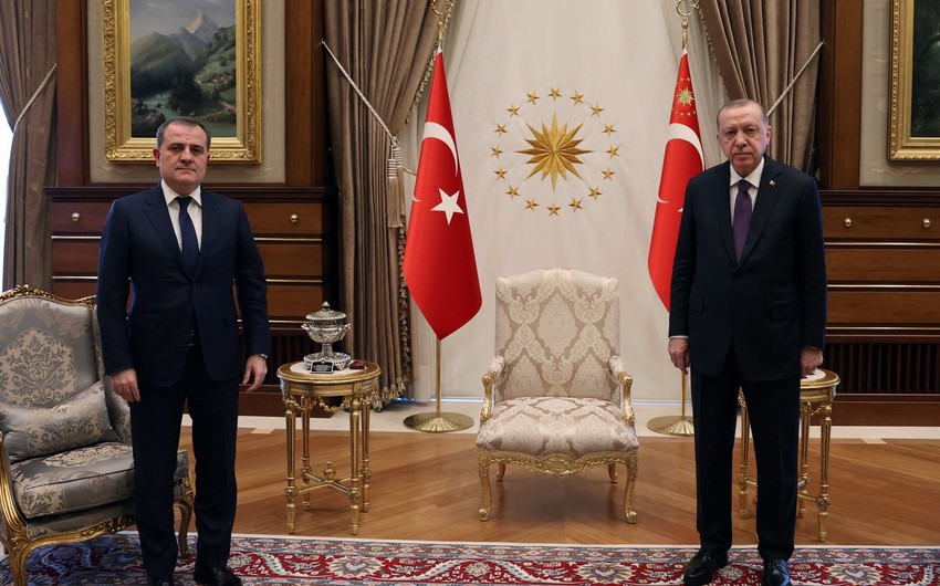 Эрдоган принял главу МИД Азербайджана