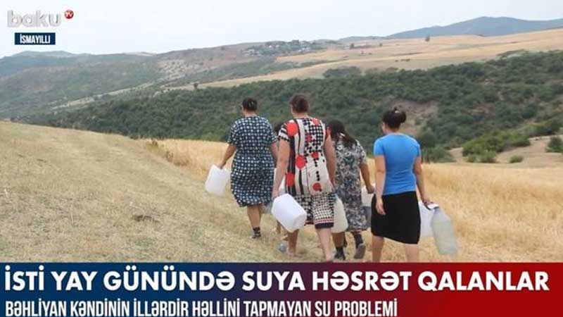 İsmayıllının illərdir suya həsrət qalan kəndi (VİDEO)