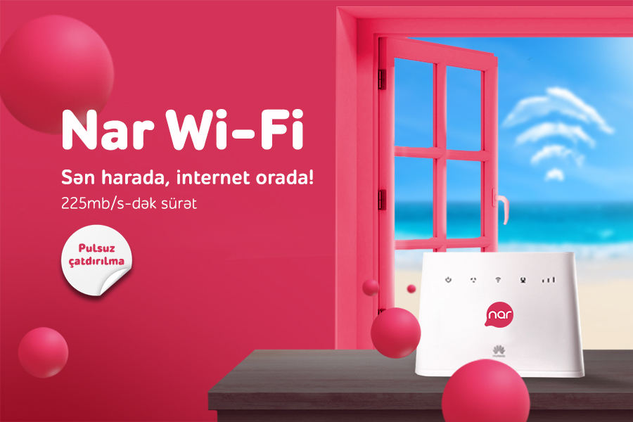 Stay connected anywhere with ‘Nar Wi-Fi’!