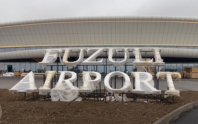 Füzuli aeroportundan yeni görüntülər - VİDEO