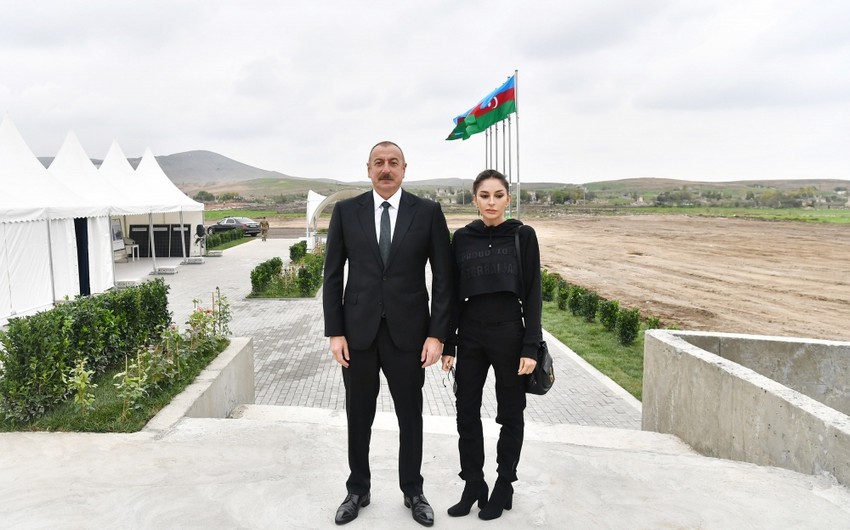 Ильхам Алиев и Мехрибан Алиева посетили Зангиланский район