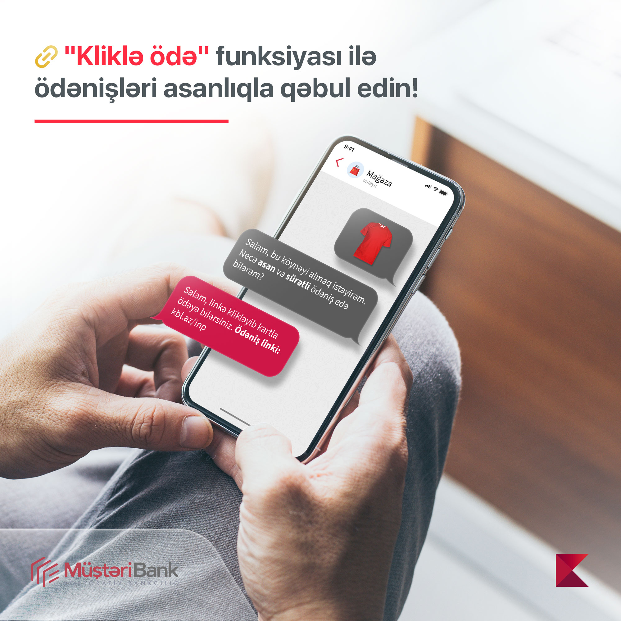 Kapital Bank представил новую услугу «Kliklə ödə»