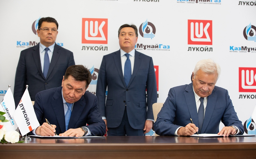 Lukoil, KazMunayGas sign agreement on project in Caspian Sea