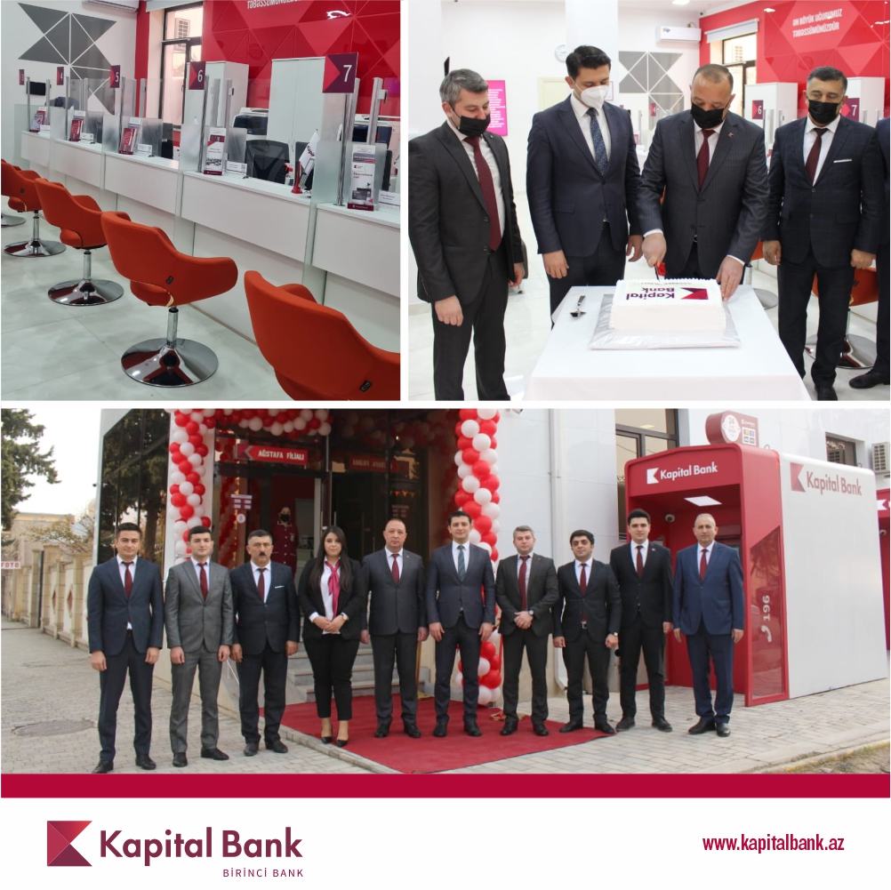 Kapital Bank yenilənən Ağstafa filialını istifadəyə verdi