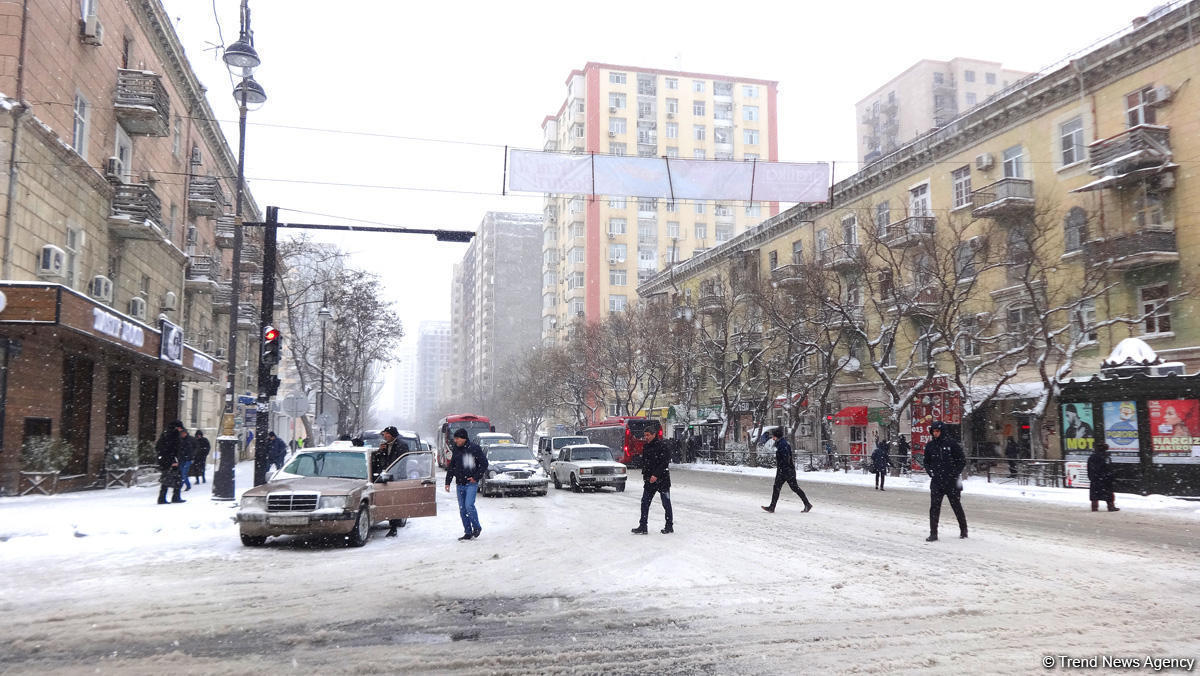 Snow forecasted in Baku for January 20