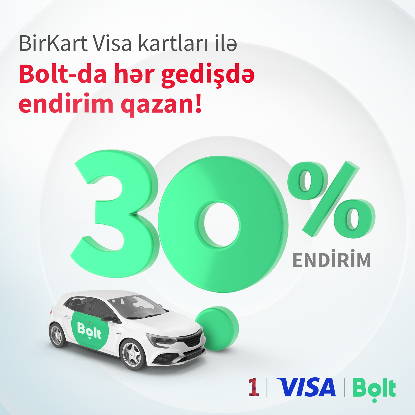 Get 30% off on Bolt rides with BirKart!