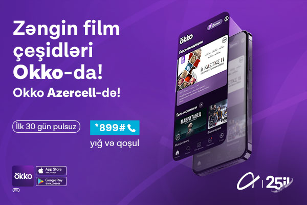 Enjoy Okko online cinema with Azercell on your smartphones!