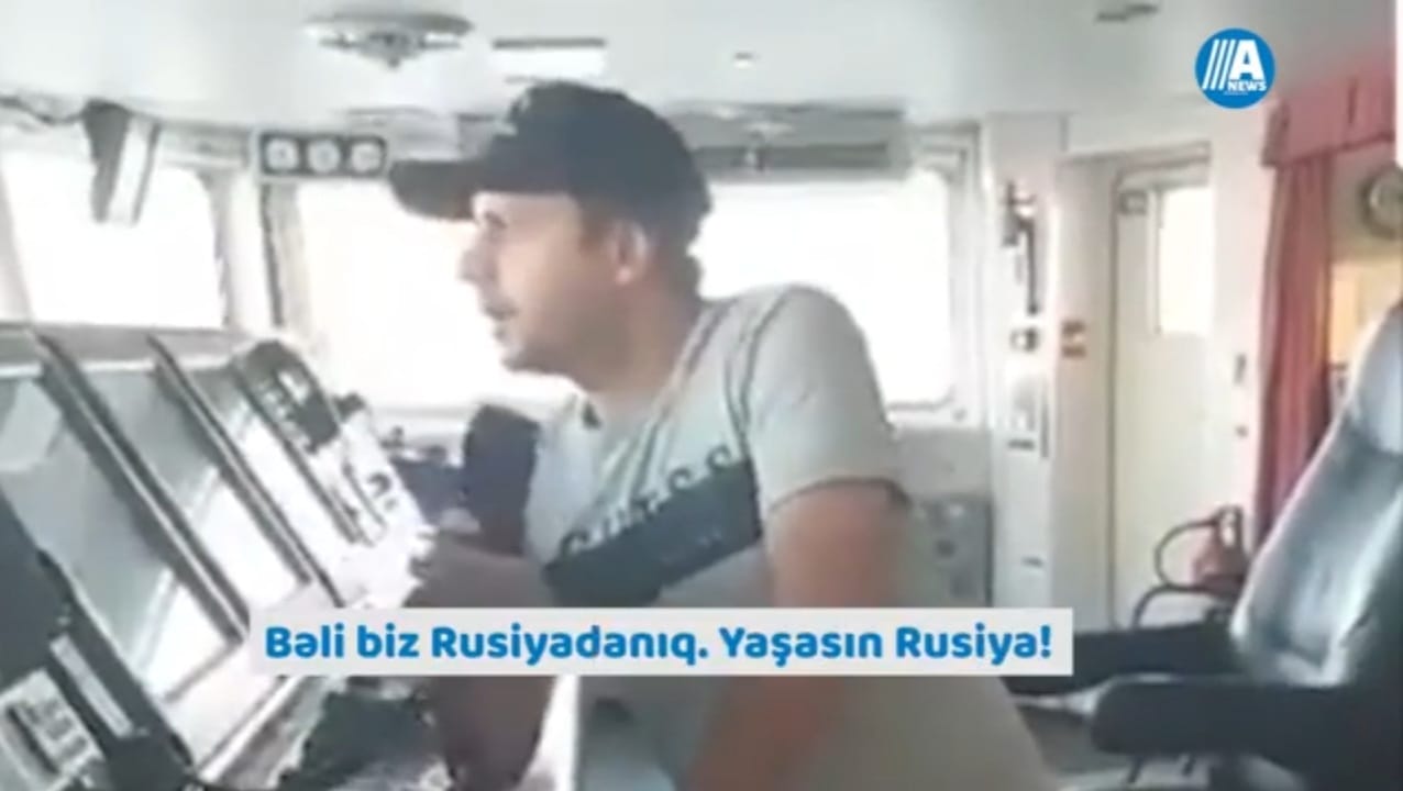 Gürcü kapitan Rusiya gəmisinə 