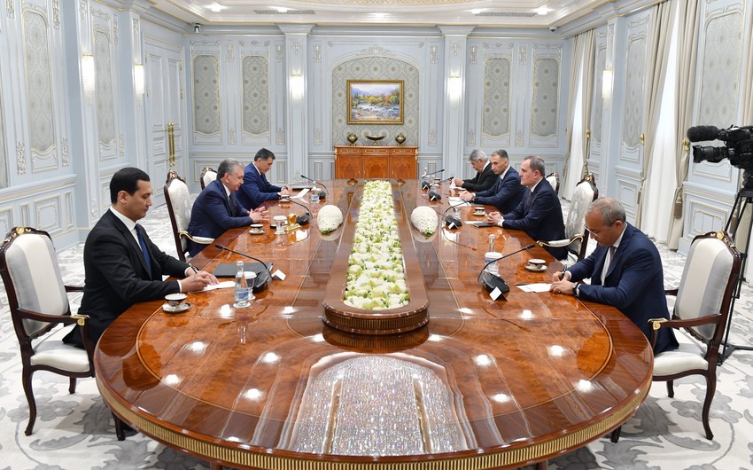Minister of Economy of Azerbaijan meets with Uzbek President