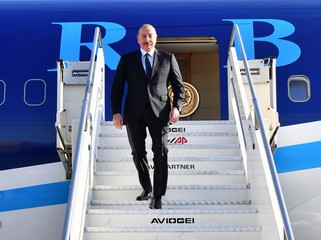 President of Azerbaijan arrives in Albania