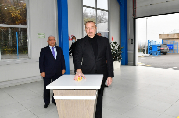Ильхам Алиев посетил Огуз