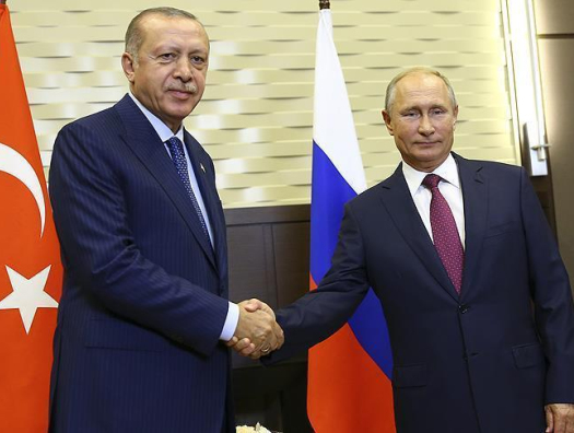 Путин пожаловался Эрдогану на Украину