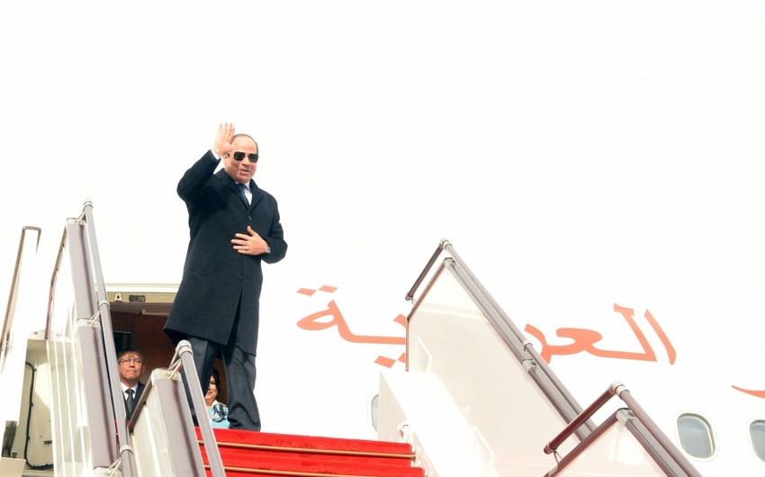 Завершился визит президента Египта в Азербайджан