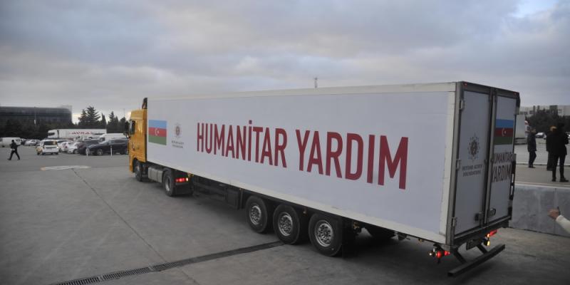 Heydər Əliyev Fondu Türkiyəyə humanitar yardım göndərib - VİDEO