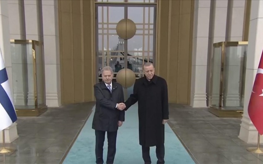 Presidents of Türkiye and Finland launch talks in narrow format