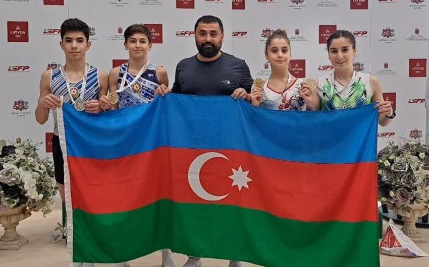Azərbaycan gimnastları beynəlxalq turnirdə 3 qızıl, 1 gümüş medal qazanıblar