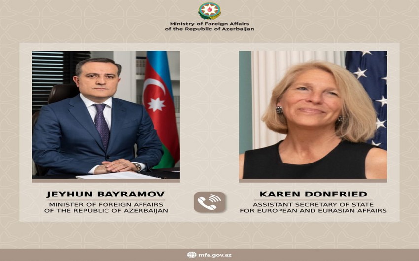 Azerbaijani FM, US Assistant Secretary of State discuss peace process between Azerbaijan and Armenia