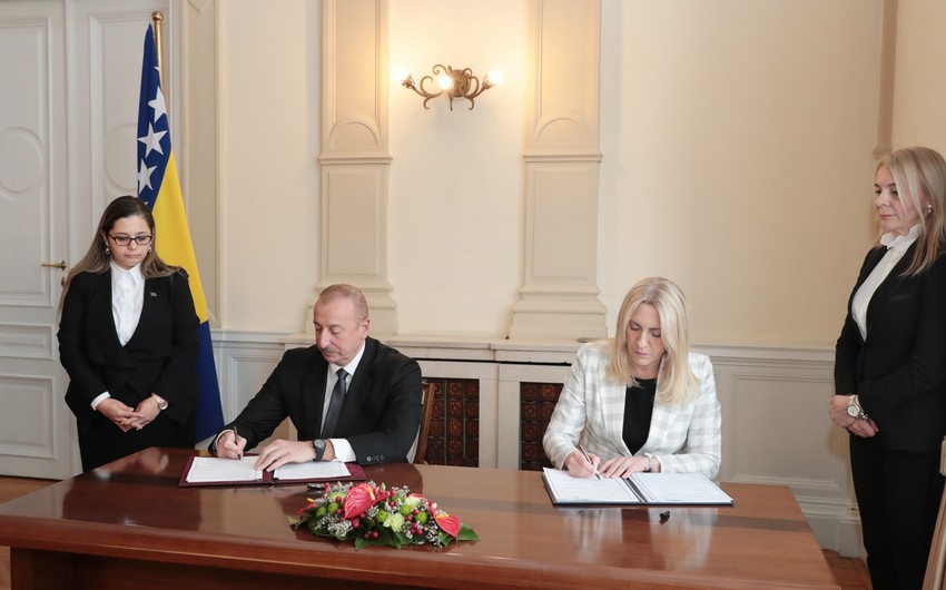 Azerbaijan, Bosnia and Herzegovina sign Declaration on strategic partnership