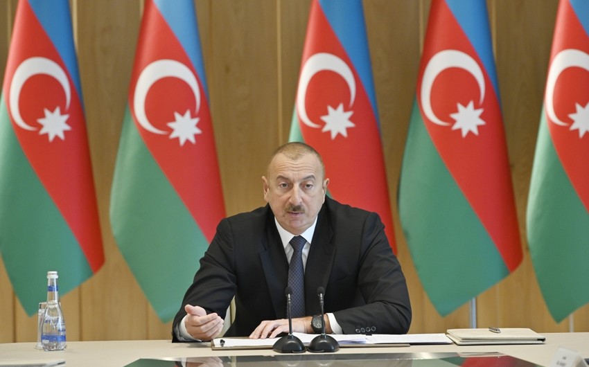 Azerbaijani President: By burning our flag, Armenians only showed their ugly qualities to the whole world