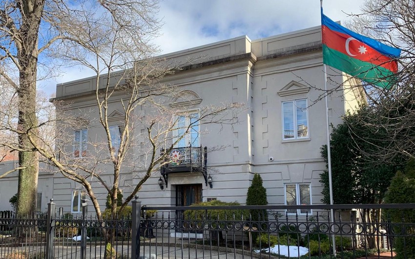 Ambassador Ibrahim says Armenians protest outside Azerbaijani Embassy