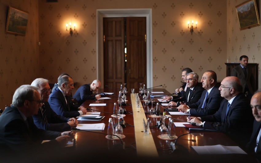 Cavusoglu, Lavrov mull situation in South Caucasus