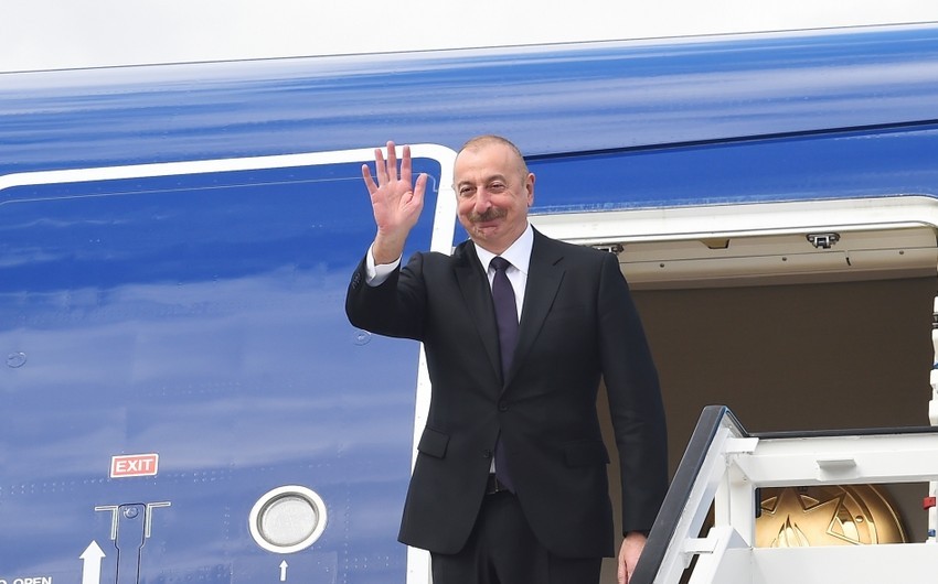 Завершился рабочий визит президента Ильхама Алиева в Россию