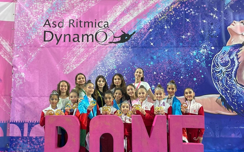 Азербайджанские гимнастки завоевали золотые медали в Италии