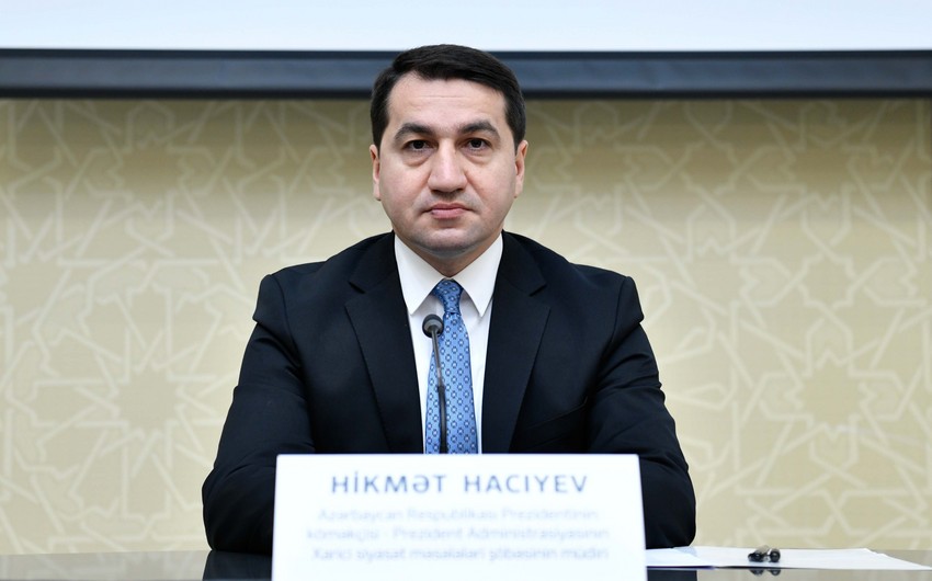 Гаджиев: Руководство Армении должно прекратить дезинформирование и манипуляци