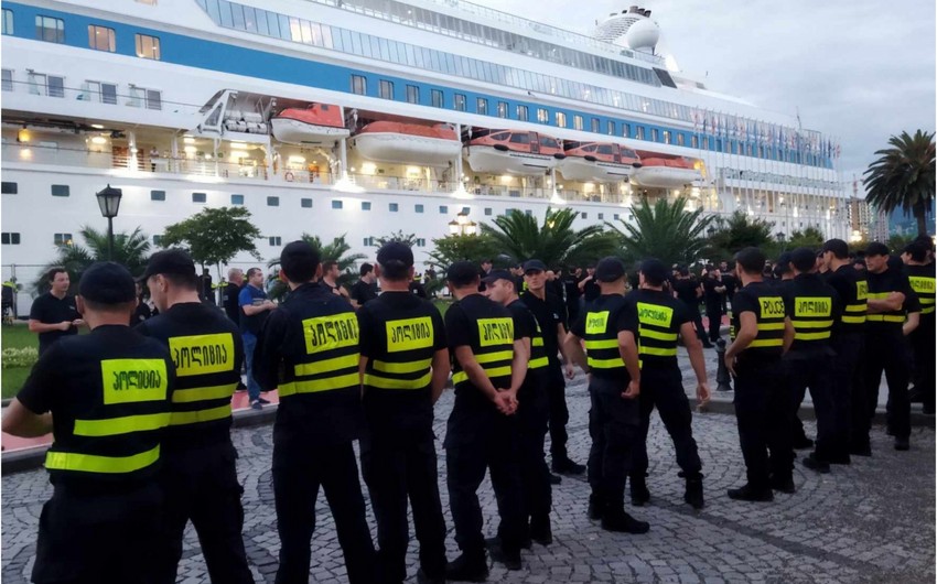 9 detained in Batumi amid protests against arrival of cruise ship with Russian tourists