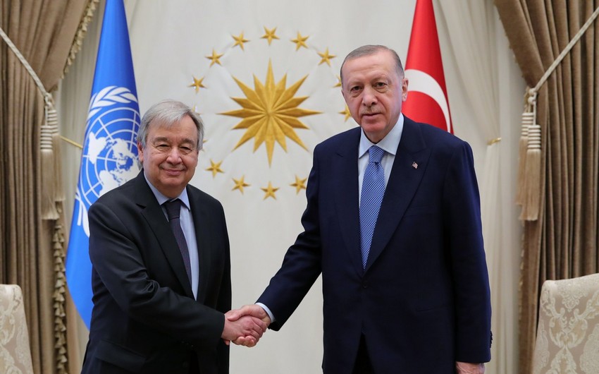 Turkish President Erdogan, UN chief discuss Israeli-Palestinian tension over phone