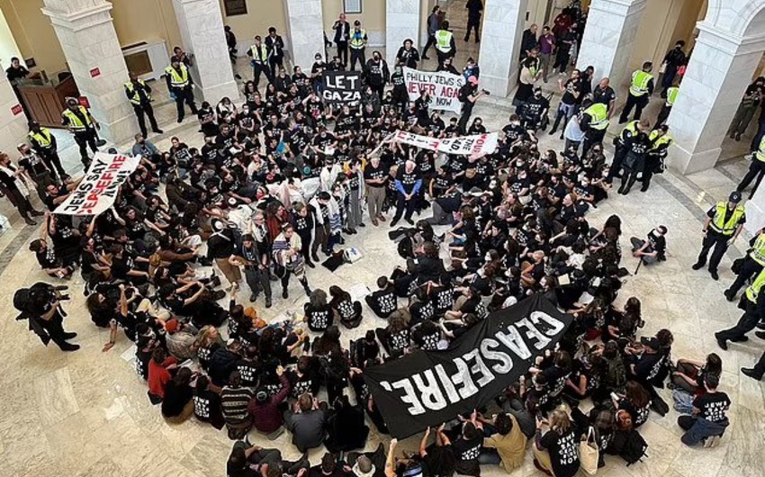 Washington police detain hundreds during pro-Palestinian protests