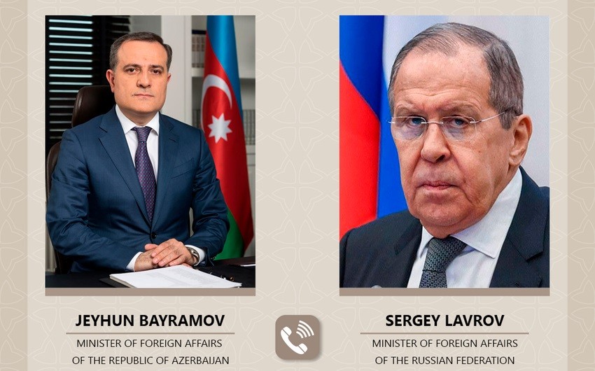 Ceyhun Bayramovla Sergey Lavrov Tehran görüşünün nəticələrini müzakirə ediblər - Yenilənib