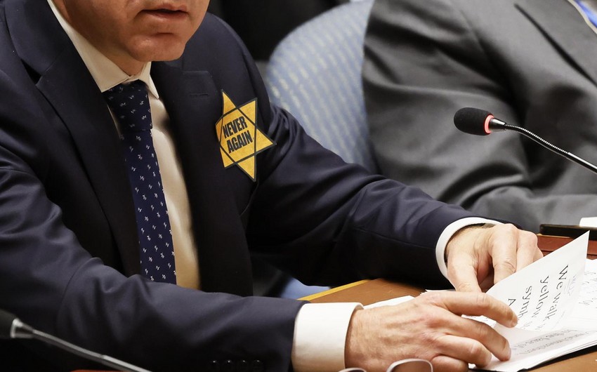 Israel's ambassador to UN wears yellow star