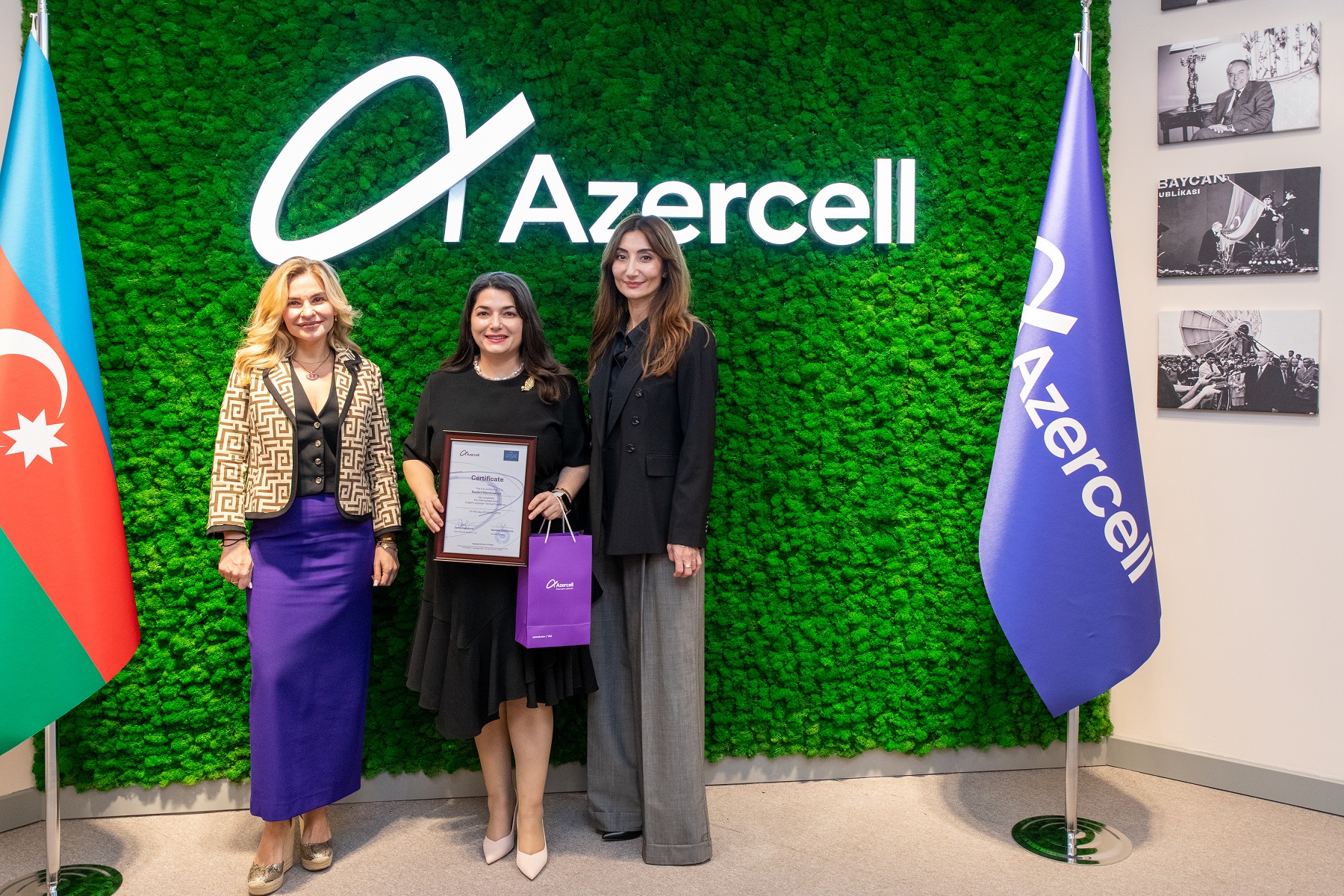 English language course organized by Azercell for journalists has ended