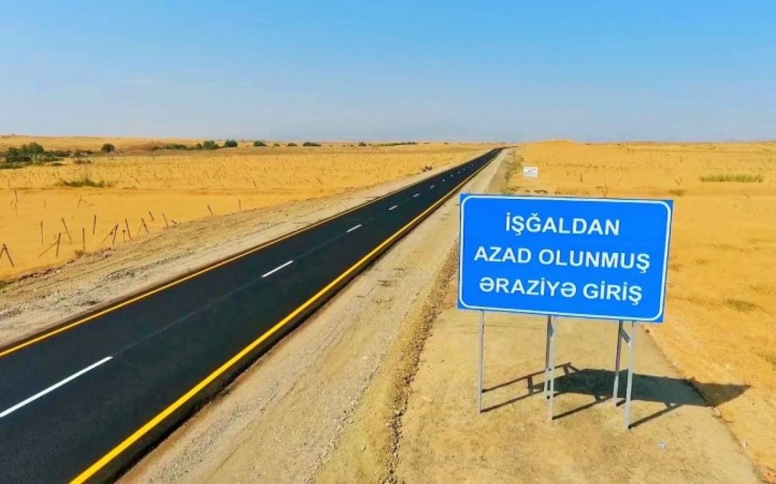 İşğaldan azad edilmiş ərazilərdə 186 km yol bərpa edilib və yaxud yenidən qurulub- AAYDA