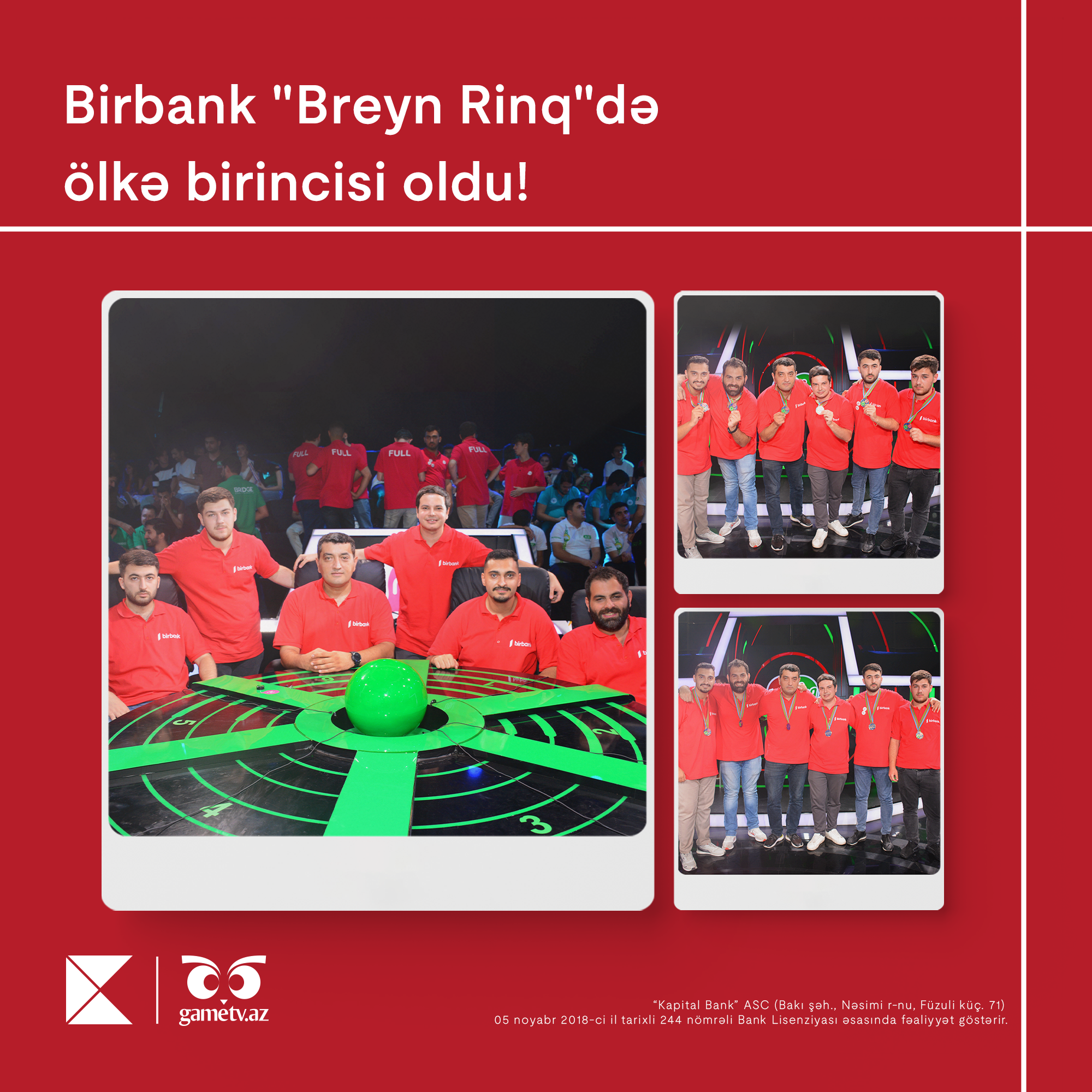 “Birbank” komandası Azərbaycan çempionu oldu