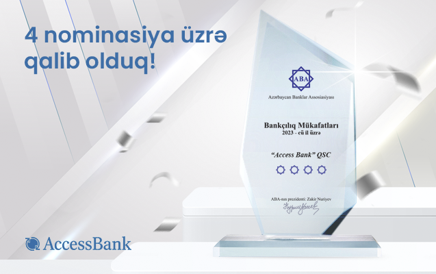 AccessBank 4 nominasiya üzrə qalib olub