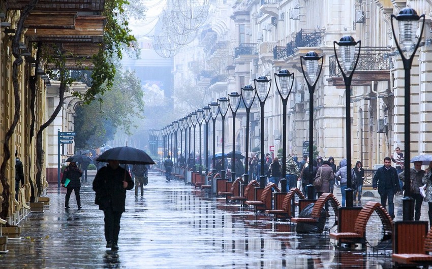 Завтра в Баку ожидаются дожди