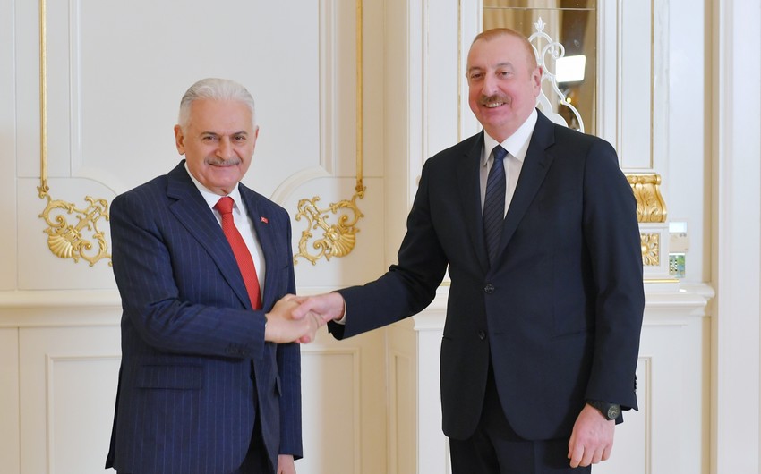 Президент Азербайджана принял Бинали Йылдырыма