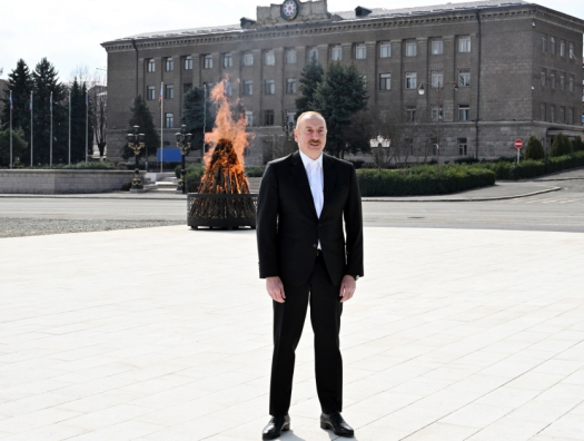 Ильхам Алиев посетил  Ханкенди