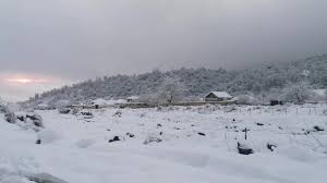 Высота снежного покрова в Загатале превысила 40 см